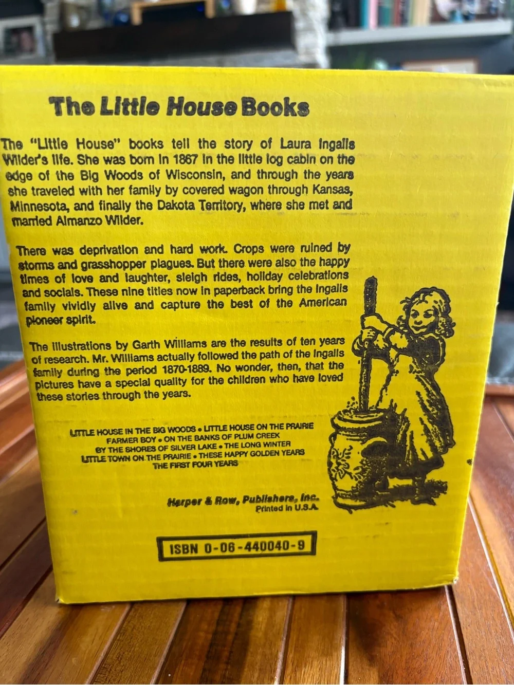Little House On The Prairie Box Set Complete Series 9 Books Yellow Vintage